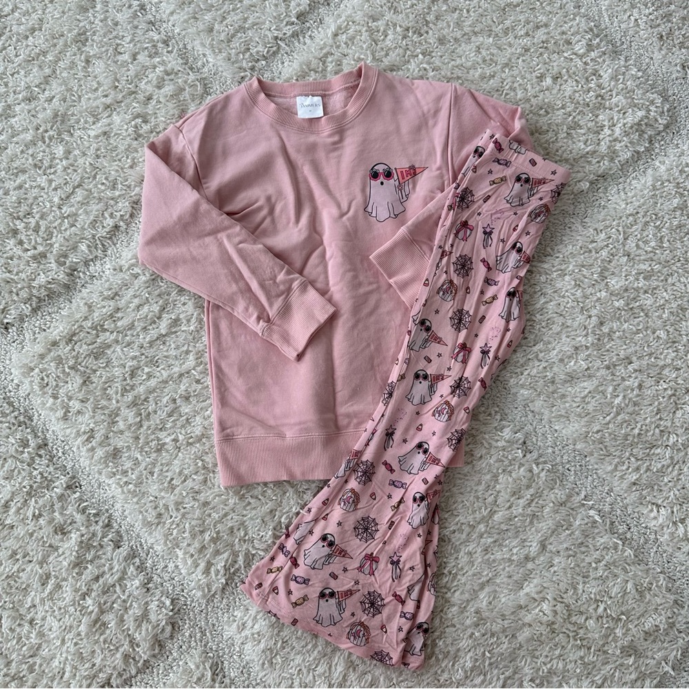 IMJ Ghost Sweatshirt and Flare Pant Set